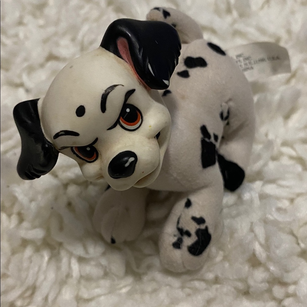 Vintage Disney 101 Dalmations Plush Toy Disney Mattel Rubber Face Arcotoys 4”